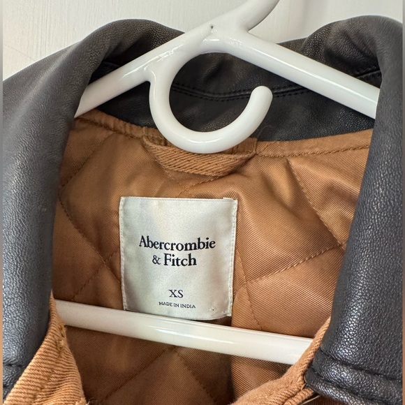 Abercrombie & Fitch Workwear Jacket XS Twill Utility Button Front Tan - Picture 7 of 12